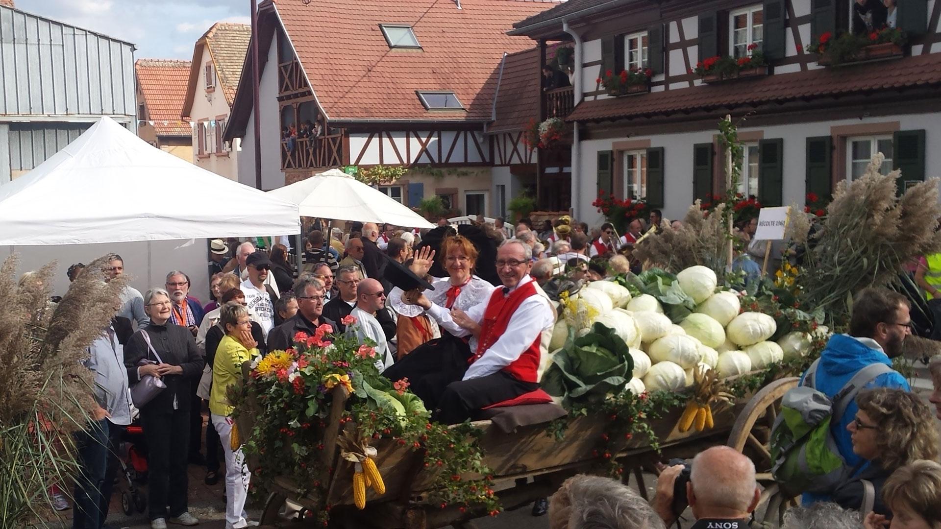 Photo d'un char à la Fête de la Choucroute à Krautergersheim - 2