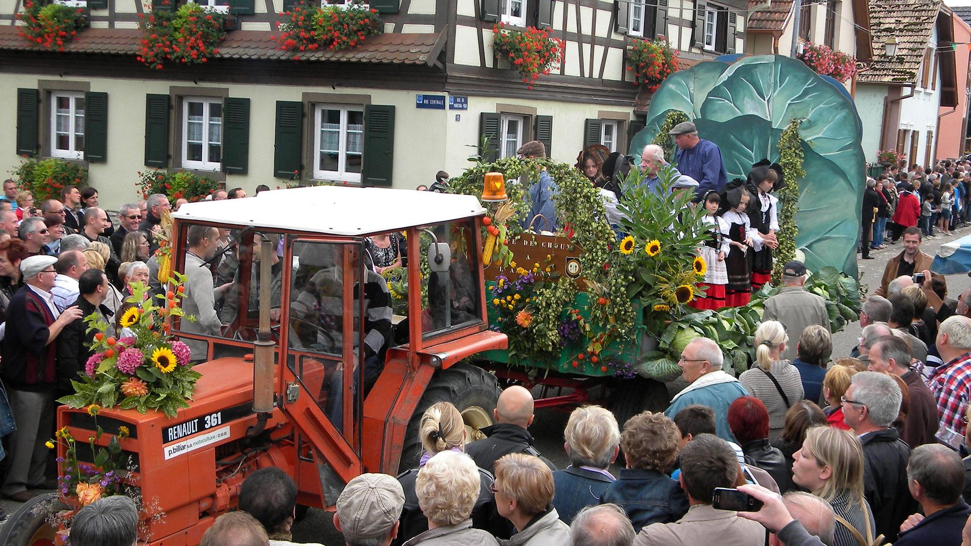 Photo d'un char à la Fête de la Choucroute à Krautergersheim - 1